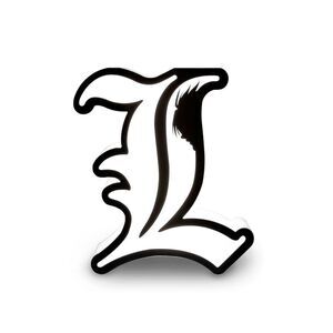 Death Note -  "L" USB LED Lamp – 10" Light, Battery/U Black